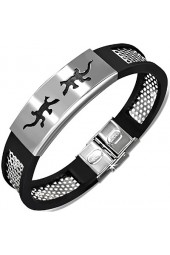 SALE - Unisex apyrankė su plieno dekoracija